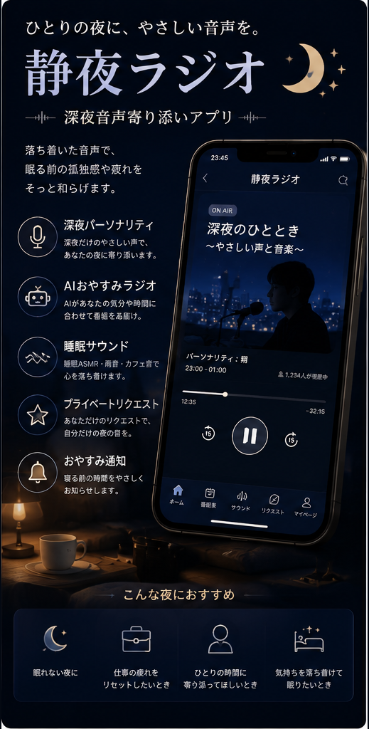静夜ラジオ の紹介画像